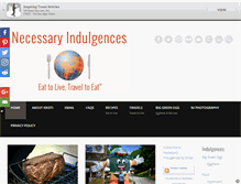 Tablet Screenshot of necessaryindulgences.com